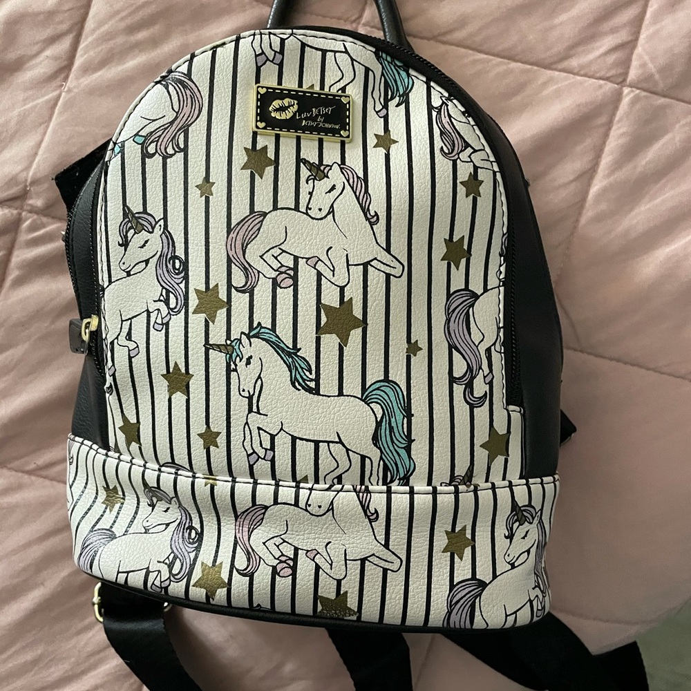 Betsy Johnson mini backpack unicorns